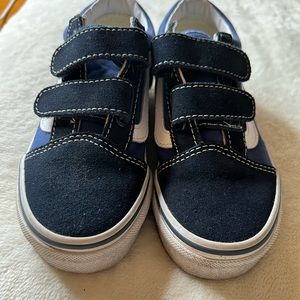2 pairs of Toddler Boys Velcro Vans / blue, size 12
